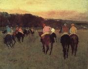 Edgar Degas Race horses in Longchamp Sweden oil painting artist